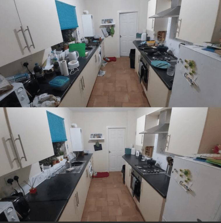 Кухня до и после 1